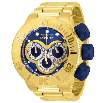 Invicta Men's Chronograph Watch - Specialty Blue, Silver and Gold Dial Steel | 31542 ,