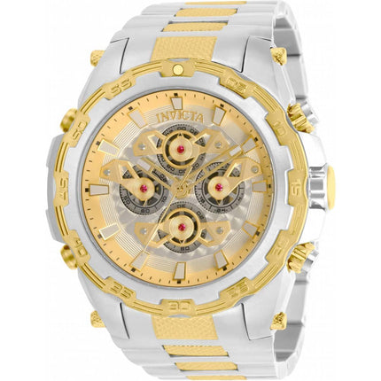 Invicta Men's Chronograph Watch - Specialty Gold and Silver Dial Bracelet | 34228 ,