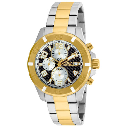 Invicta Men's Chronograph Watch - Specialty Gold Tone Bezel Two Tone Bracelet | 17719 ,