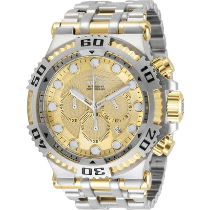 Invicta Men's Chronograph Watch - Specialty Gold Tone Dial Two Tone Bracelet | 30643 ,