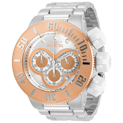Invicta Men's Chronograph Watch - Specialty Silver and Rose Gold Dial Bracelet | 31539 ,