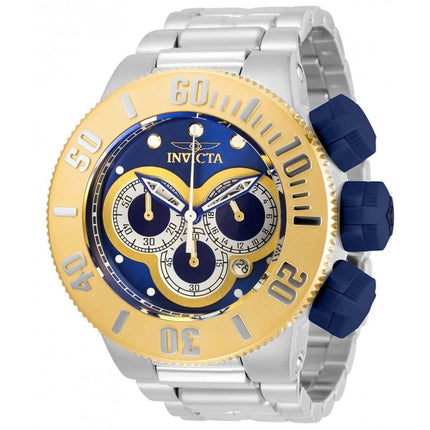 Invicta Men's Chronograph Watch - Specialty Silver, Yellow and Blue Dial | 31540 ,