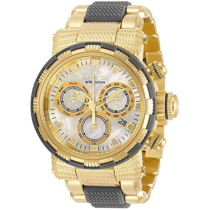 Invicta Men's Chronograph Watch - Specialty White MOP Dial Two Tone Bracelet | 31186 ,