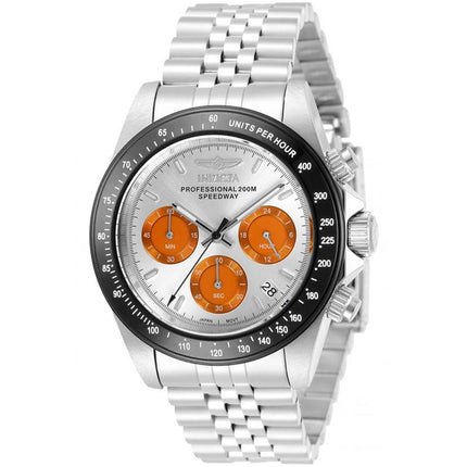 Invicta Men's Chronograph Watch - Speedway Black and Orange Dial Bracelet | 31003 ,