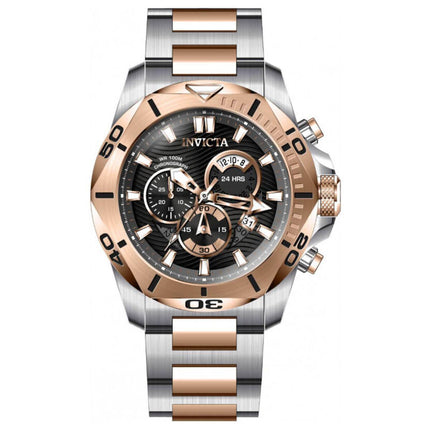 Invicta Men's Chronograph Watch - Speedway Black and Rose Gold Dial Bracelet | 32271 ,