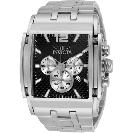 Invicta Men's Chronograph Watch - Speedway Black and Silver Dial Bracelet | 32585 ,