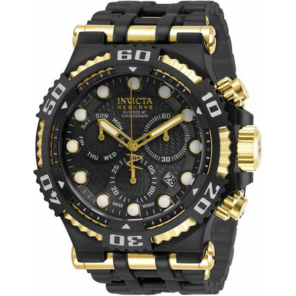 Invicta Men's Chronograph Watch - Speedway Black Dial Two Tone Bracelet | 30659 ,
