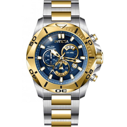 Invicta Men's Chronograph Watch - Speedway Blue and Gold Tone Dial Bracelet | 32272 ,
