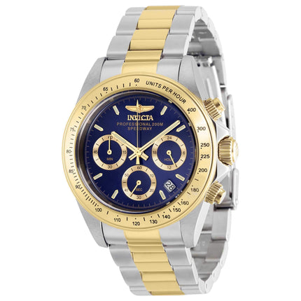 Invicta Men's Chronograph Watch - Speedway Blue Dial Two Tone Bracelet | 37173 ,