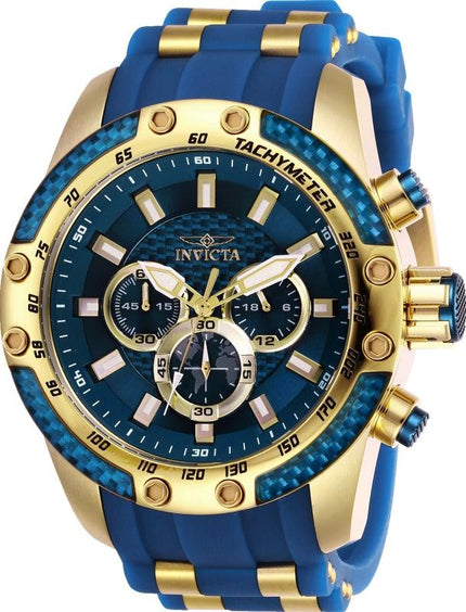 Invicta Men's Chronograph Watch - Speedway Blue Glass Fiber Dial | 25941 ,