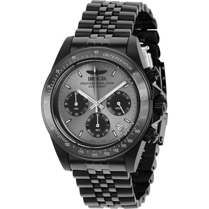 Invicta Men's Chronograph Watch - Speedway Quartz Grey and Black Dial Steel | 36737 ,