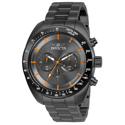 Invicta Men's Chronograph Watch - Speedway Quartz Gunmetal Dial Bracelet | 28903 ,