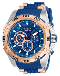 Invicta Men's Chronograph Watch - Speedway Rotating Bezel Blue Dial Strap | 27255 ,