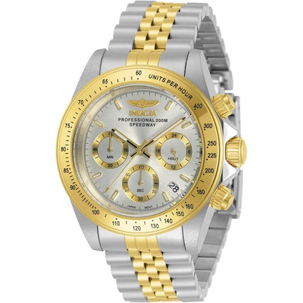 Invicta Men's Chronograph Watch - Speedway Silver and Gold Dial Bracelet | 30991 ,