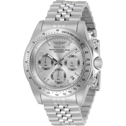 Invicta Men's Chronograph Watch - Speedway Silver Stainless Steel Bracelet | 30988 ,