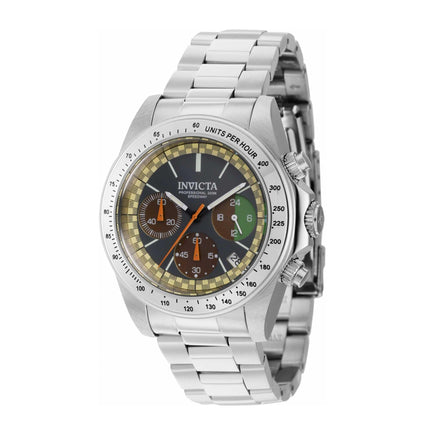 Invicta Men's Chronograph Watch - Speedway Silver Stainless Steel Bracelet | 43801 ,