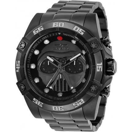 Invicta Men's Chronograph Watch - Star Wars Darth Vader Black Dial Bracelet | 34044 ,