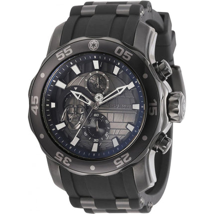 Invicta Men's Chronograph Watch - Star Wars Darth Vader Grey and Blue Dial | 32526 ,