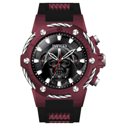 Invicta Men's Chronograph Watch - Star Wars Darth Vader Red and Black Strap | 41168 ,