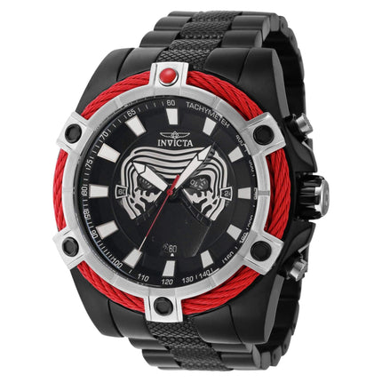 Invicta Men's Chronograph Watch - Star Wars Kylo Ren Black Dial Bracelet | 40086 ,