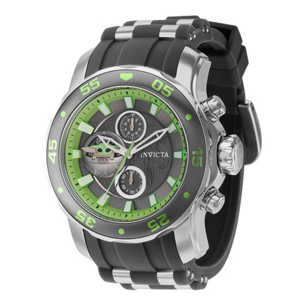 Invicta Men's Chronograph Watch - Star Wars The Child Green and Grey Dial | 36603 ,