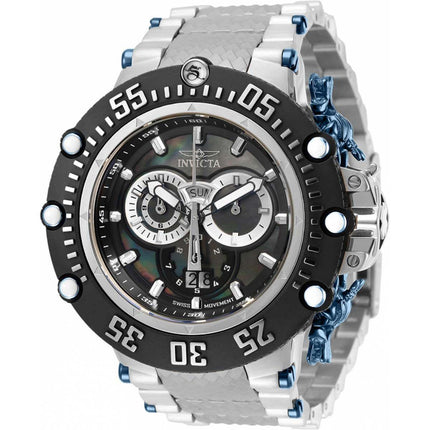 Invicta Men's Chronograph Watch - Subaqua Black Mother of Pearl Dial Bracelet | 32119 ,
