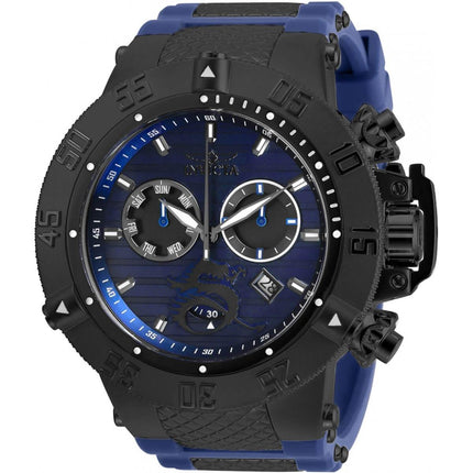 Invicta Men's Chronograph Watch - Subaqua Noma III Black and Blue Strap | 31644 ,