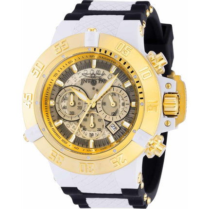 Invicta Men's Chronograph Watch - Subaqua Noma III Black and White Strap | 39003 ,