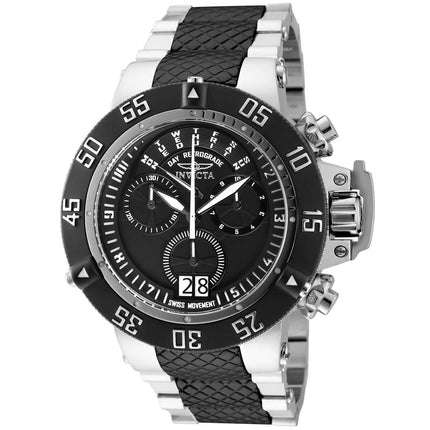 Invicta Men's Chronograph Watch - Subaqua Noma III Black Dial Two Tone Bracelet | 31887 ,