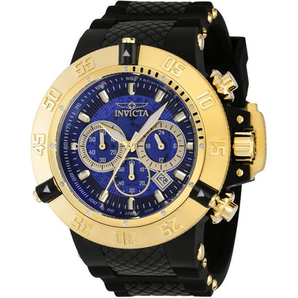 Invicta Men's Chronograph Watch - Subaqua Noma III Blue and Gold Dial Strap | 38997 ,