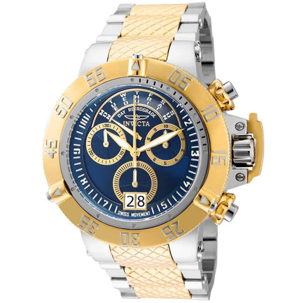 Invicta Men's Chronograph Watch - Subaqua Noma III Blue Dial Two Tone Bracelet | 31883 ,