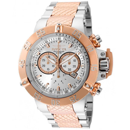 Invicta Men's Chronograph Watch - Subaqua Noma III Silver Tone Dial Bracelet | 32467 ,