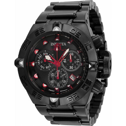 Invicta Men's Chronograph Watch - Subaqua Noma IV Black Dial Steel Bracelet | 34303 ,