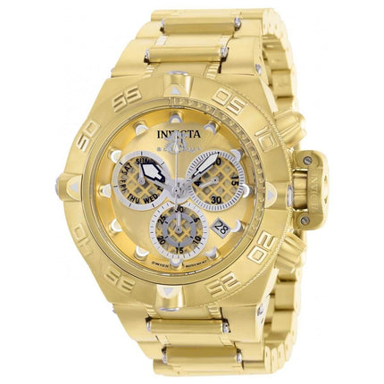 Invicta Men's Chronograph Watch - Subaqua Noma IV Gold Tone Dial Bracelet | 37589 ,