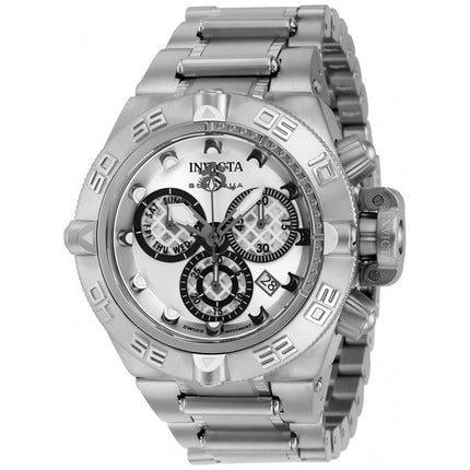 Invicta Men's Chronograph Watch - Subaqua Noma IV Silver Tone Dial Bracelet | 37590 ,