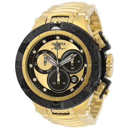 Invicta Men's Chronograph Watch - Subaqua Noma V Black and Gold Dial Bracelet | 31565 ,