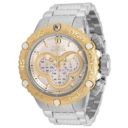 Invicta Men's Chronograph Watch - Subaqua Noma VI Silver and Gold Dial Bracelet | 31575 ,
