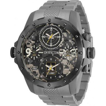 Invicta Men's Chronograph Watch - U.S. Army Camouflage Dial Titanium Bracelet | 32059 ,