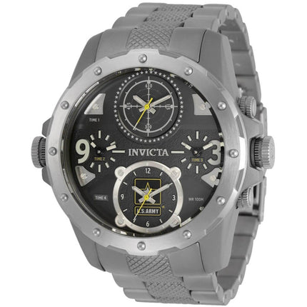 Invicta Men's Chronograph Watch - U.S. Army Silver Tone Titanium Bracelet | 31970 ,