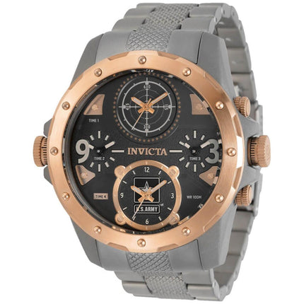 Invicta Men's Chronograph Watch - U.S. Army TT Silver and Rose Gold Case | 31972 ,