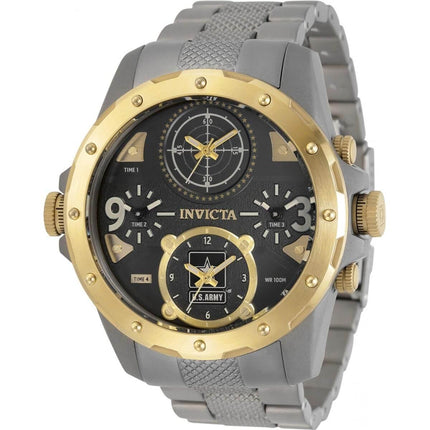 Invicta Men's Chronograph Watch - U.S. Army TT Silver and Yellow Gold Case | 31971 ,
