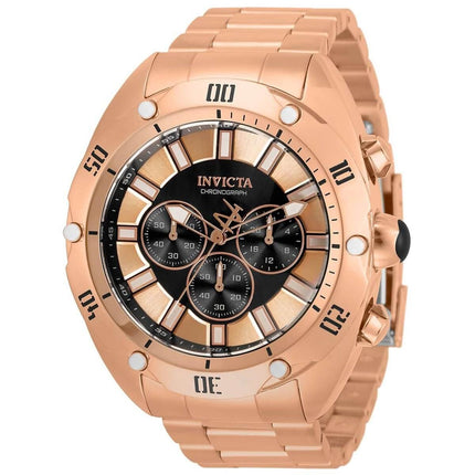 Invicta Men's Chronograph Watch - Venom Black and Rose Gold Tone Dial Bracelet | 33747 ,