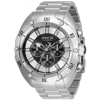Invicta Men's Chronograph Watch - Venom Black and Silver Tone Dial Bracelet | 33750 ,