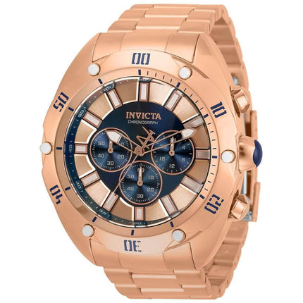 Invicta Men's Chronograph Watch - Venom Blue and Rose Gold Tone Dial Bracelet | 33745 ,