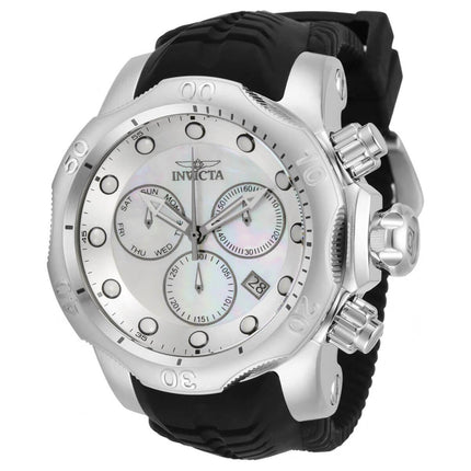 Invicta Men's Chronograph Watch - Venom MOP Dial Black Rubber Strap | 33303 ,