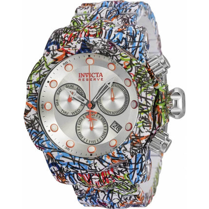 Invicta Men's Chronograph Watch - Venom Swiss Quartz Silver Dial Bracelet | 35388 ,
