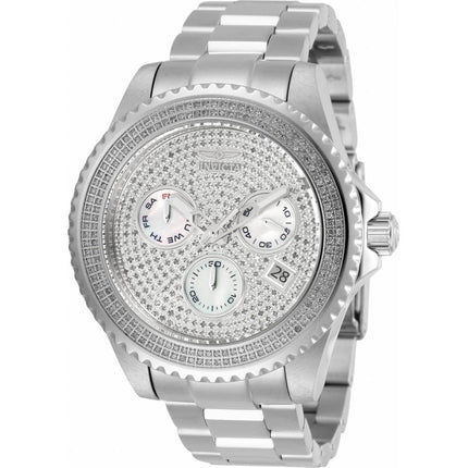 Invicta Men's Diamond Watch - Pro Diver MOP Dial Stainless Steel Bracelet | 30330 ,