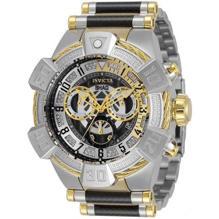 Invicta Men's Diamond Watch - Shaq Black, Silver and Gold Tone Bracelet | 33665 ,