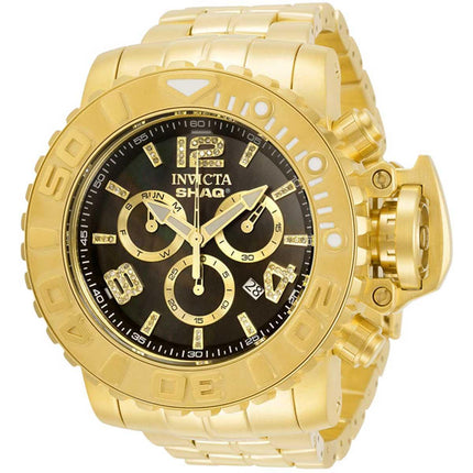 Invicta Men's Diamond Watch - Shaq Chronograph Black Dial Bracelet | 33718 ,