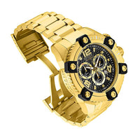 Invicta Men's Diamond Watch - Shaq Quartz Black Dial Yellow Gold Bracelet | 33715 ,